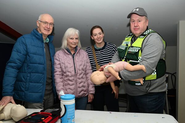 Launch of Rural South Kildare CFR at the Old Hardware Narraghmore Vincent and Nuala Maloney Iona and Michael Grufferty Photos Jimmy Fullam 