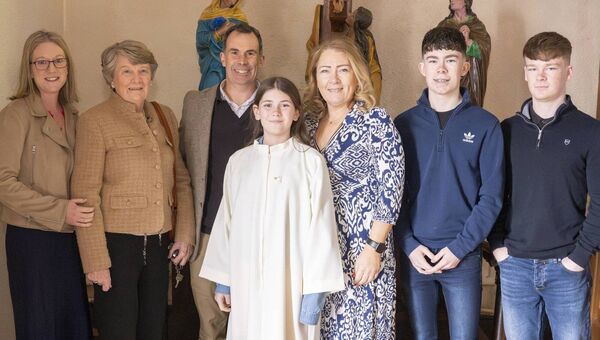Lucy Falvey and family