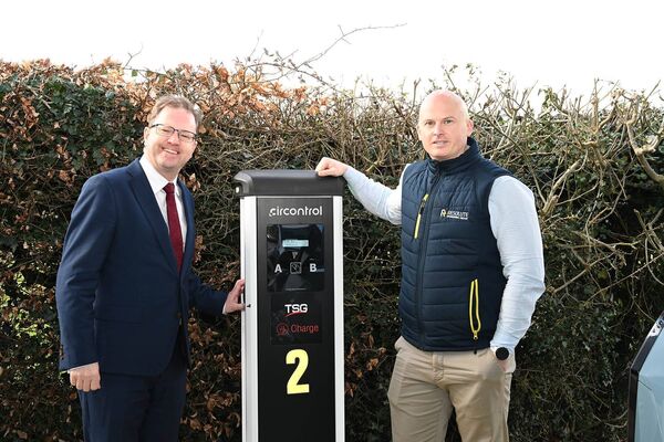 Minister James Lawless and Shane Kavanagh Operations Manager Minister James Lawless and Shane Kavanagh Operations Manager