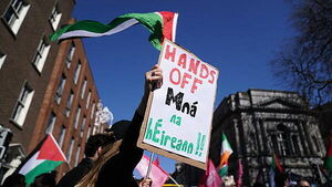 Pro-Palestine protest held at Dáil days after arrests Pro-Palestine protest held at Dáil days after arrests