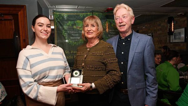 Winner of The Shop Award O Rourkes Bar Pres. Emily McTigue Winners Joan and Brenden O Rourke 
