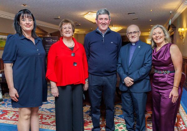 Stella Dunphy, Eleanor and Martin Doyle, Rev Shem Furlong and Sinead Delaney wat Michael Carew’s retirement function in the Seven Oaks Hotel Stella Dunphy, Eleanor and Martin Doyle, Rev Shem Furlong and Sinead Delaney wat Michael Carew’s retirement function in the Seven Oaks Hotel