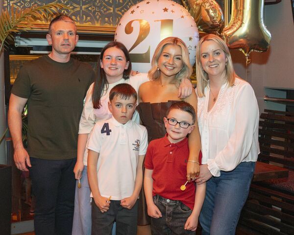 Adrian, Lacie, Brandon, Logan,Alex Dunne and Linda Naughton