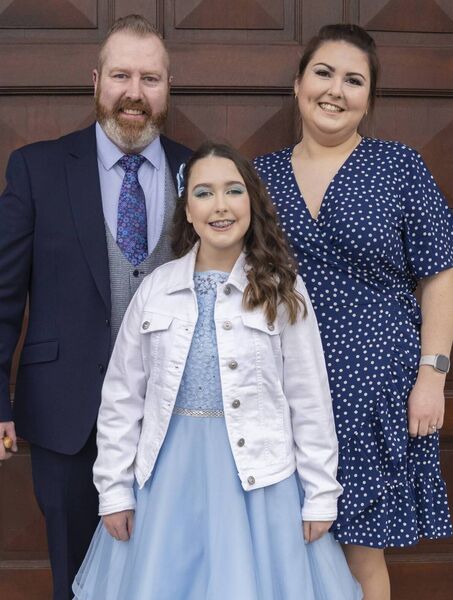 Siofra Nic Gabhann and family