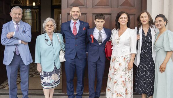 Dylan Prendergast and family