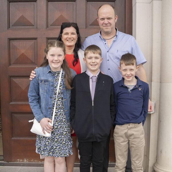 Seoirse Cooke and family