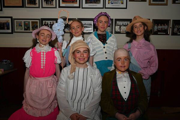 Jessica Fitzsimmons, Littlr Mass Muffet Mia Doughty, Bo Peep Ellen Dermody, Ma Hubbart Ava Dunne, Simple Simon Faye Maher Wee Willy Winky and Humpy Dumpy Jessica Fitzsimmons, Littlr Mass Muffet Mia Doughty, Bo Peep Ellen Dermody, Ma Hubbart Ava Dunne, Simple Simon Faye Maher Wee Willy Winky and Humpy Dumpy