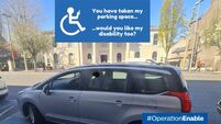 Woman parked in Kildare disabled bay waiting for son in court