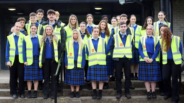 The TY Prefects who stewarded the walK The TY Prefects who stewarded the walK