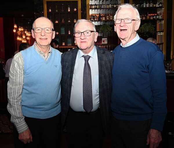 Ollie McCormack, Louis Hennessy and Fr Adrian Carbury PP Kildare 