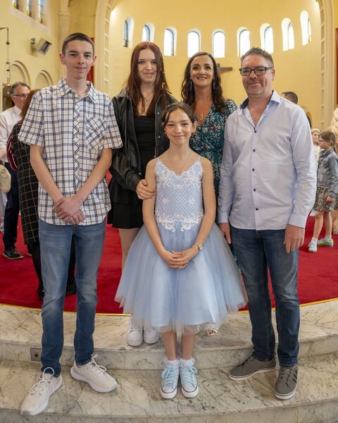 Lucy Grogan and family