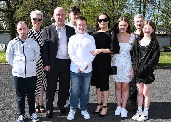 Tiarán Maguire and family 
