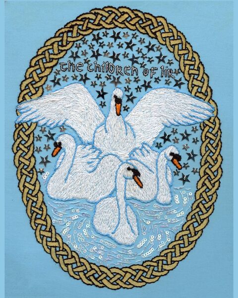 Children of Lir embroidery Children of Lir embroidery