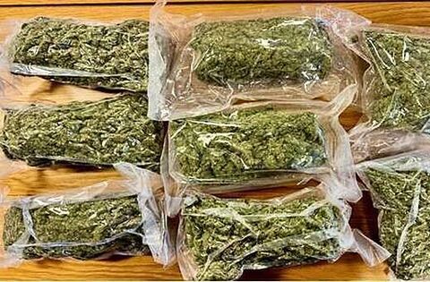 Man (40s) and woman (50s) arrested after seizure of cannabis worth € ...
