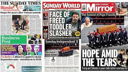What the papers say: Sunday's front pages