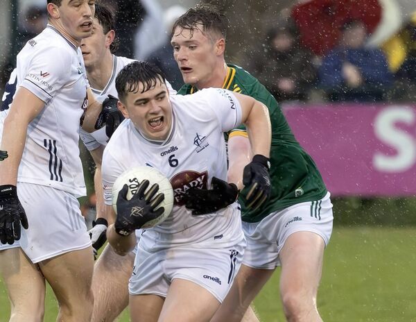 James Harris under pressure during Kildare's Leinster U20 Football Championship semi-final defeat to Meath Photo: Sean Brilly James Harris under pressure during Kildare's Leinster U20 Football Championship semi-final defeat to Meath Photo: Sean Brilly