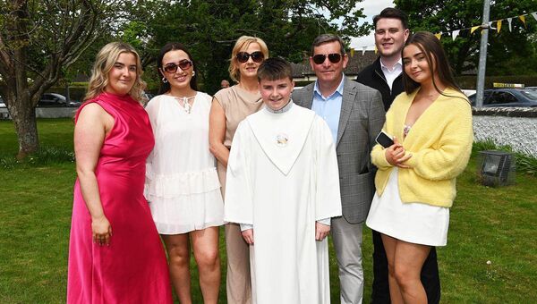 Oisin McWey and family 