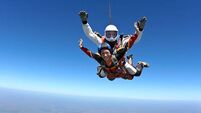 Kildare is invited to skydive for a youth suicide charity