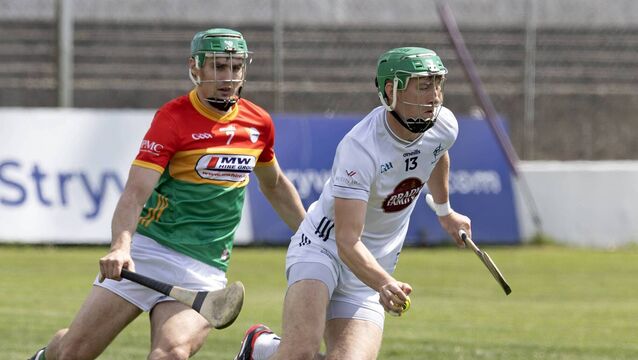 <p>Jack Sheridan on the attack for Kildare Photo: Sean Brilly</p>