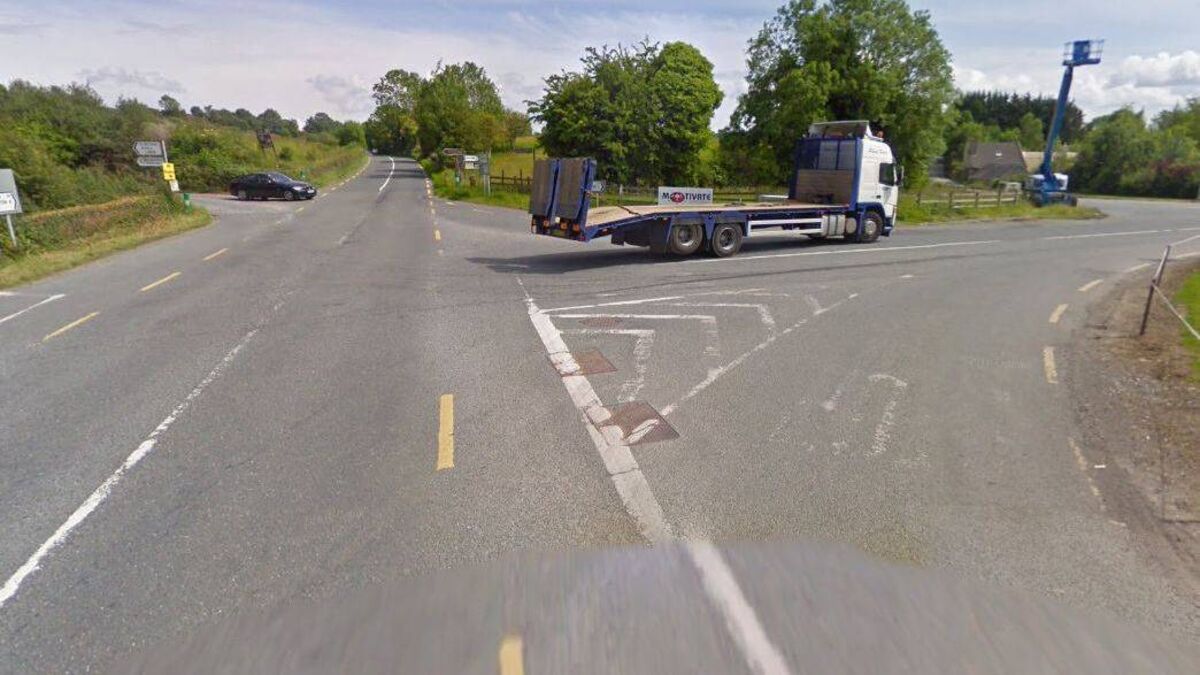 Approach road to infamous Kildare junction getting traffic survey