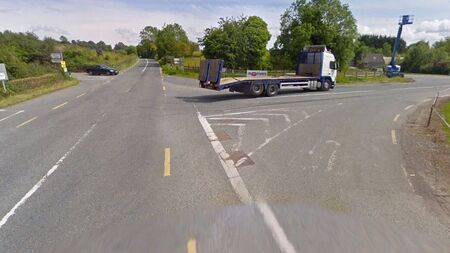 Approach road to infamous Kildare junction getting traffic survey