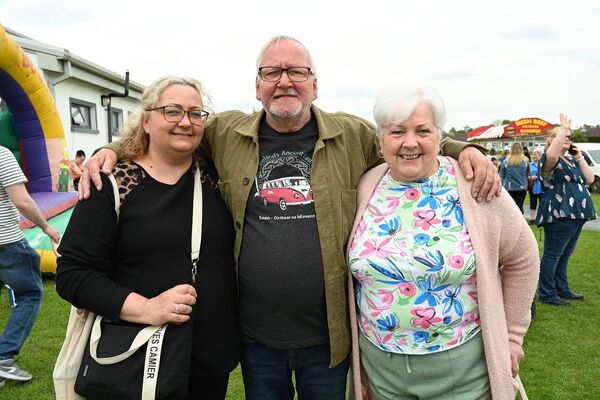 Amy, Vincent and Shirley James, three generations of the family