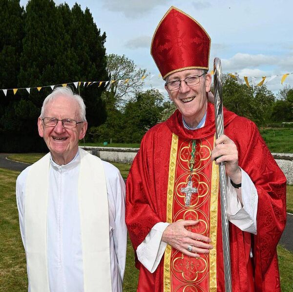 Fr Adrian Carbery and Bishop Denis Nulty 