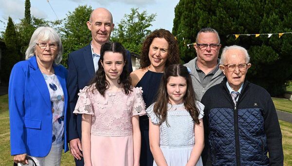 Clodagh Kearns and family