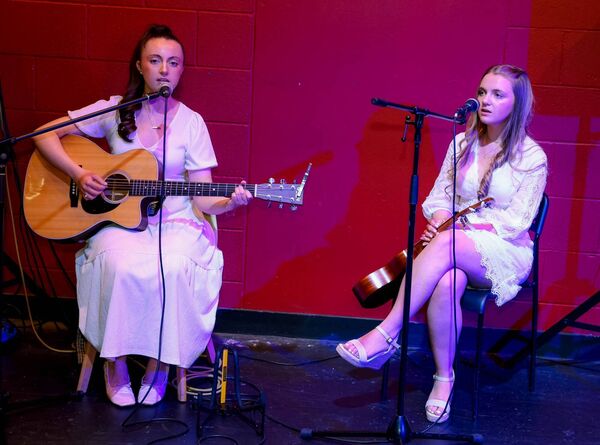 Zara and Leah Jones in performance
