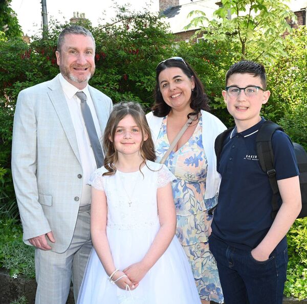 Lauren Doody and family 