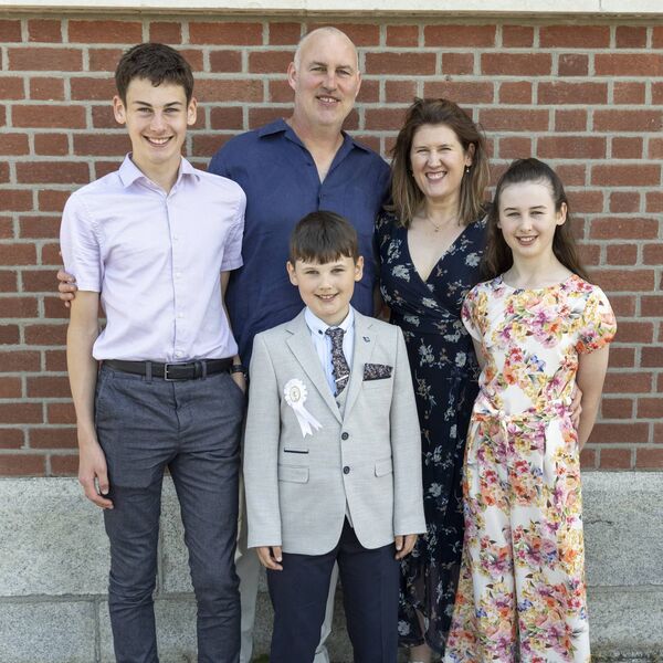Eoin Lawler and family