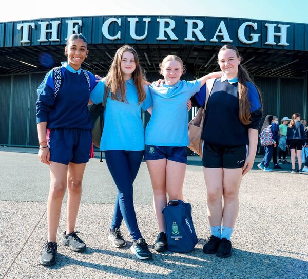 Alba Molano, Madison Meade, Lily Byrne and Austeja Dupicute from Scoil Mhuire NS,Newbridge