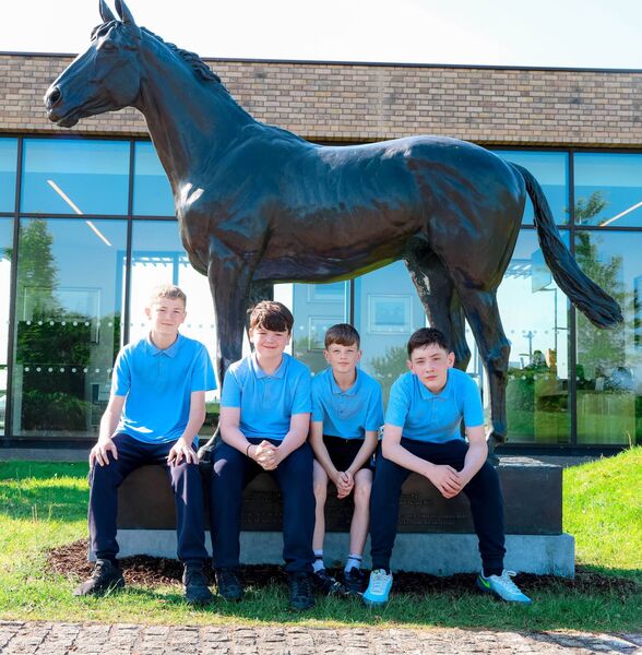 Scott Byrne, Cillian Edge, Aaron Buckley and Miley O'Neill from Scoil Mhuire NS Newbridge