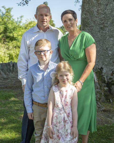 Tadgh Moran and family