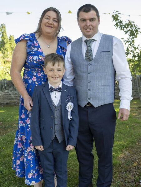 Joe Egerton and family