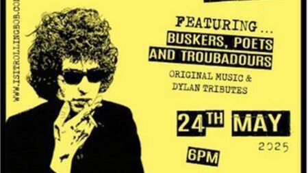 A Buskers Ball - Live original music with a nod to the music of Bob Dylan.