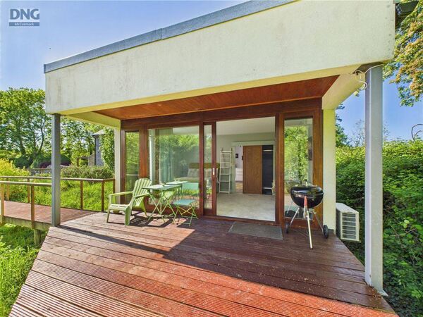 Decking leading to apartment