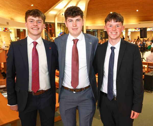 Cillian O'Brien, Lorcan Byrne and Joseph Ryan 