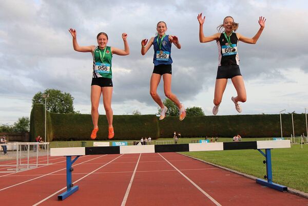 Rachel Keaney (left) won bronze in the Steeplechase Photo: Perri Williams