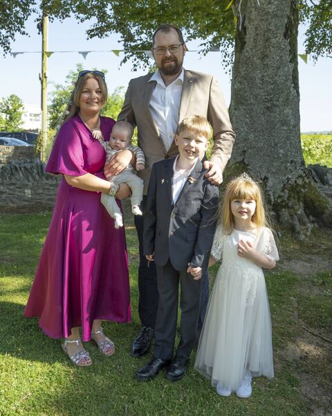 Lochie Mulkerrins and family