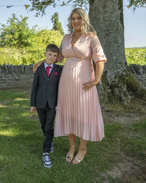 Michael Walsh and his mam