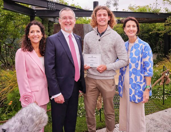 Joe Eustace with the judges at Bloom Joe Eustace with the judges at Bloom