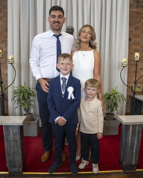 Ciaran Casey and family 