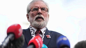 Gerry Adams to donate €100k to Irish language and Palestinian charities