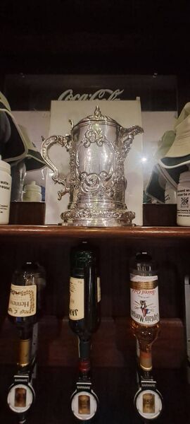 It's coming home... the provincial towns cup sits proudly in Athy RFC