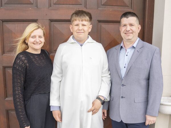Dominik Danielak and family