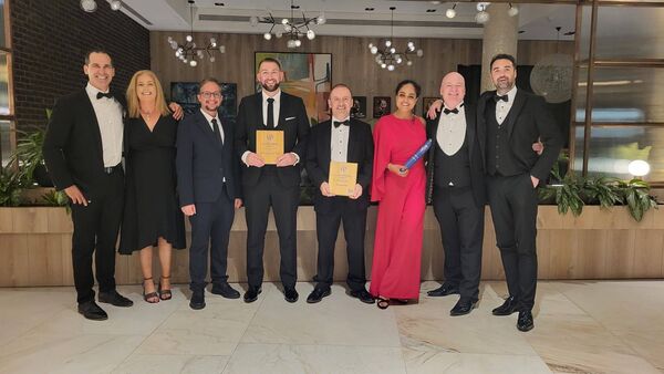 Members of the Manguard team at the awards Members of the Manguard team at the awards