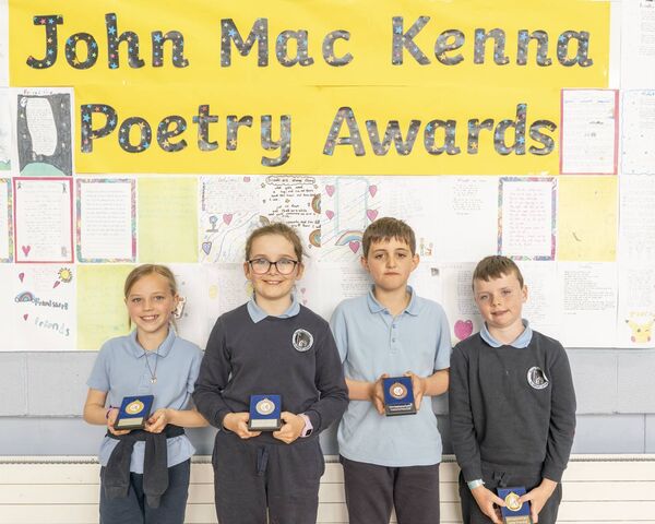 Room 9 - 1st Sophia, 2nd Alicia, 3rd Jack, Gaeilge Award James and Merit Willaim ( Not in)