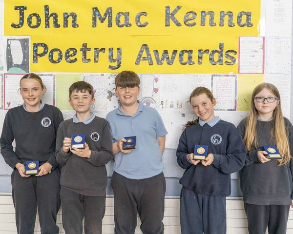 Room 15 1st Lily, 2nd Billy, 3rd Ciaran, Gaeilge Chloe and Merit Rose. 