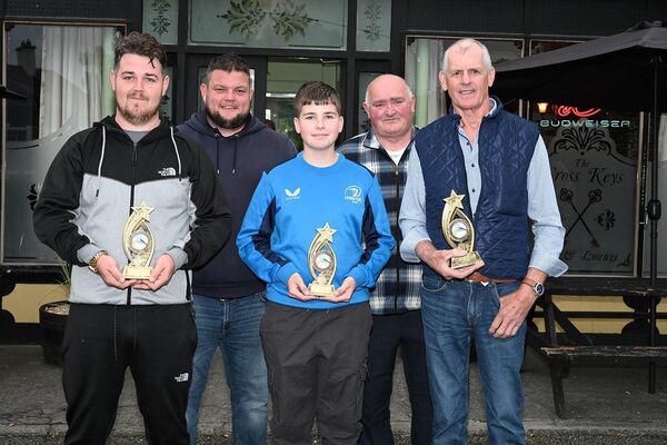 Oisin Keogh, Paul and Tadgh Harrison Mick Kenny and Murt Kelly Winners Mens Play Shoot Oisin Keogh, Paul and Tadgh Harrison Mick Kenny and Murt Kelly Winners Mens Play Shoot
